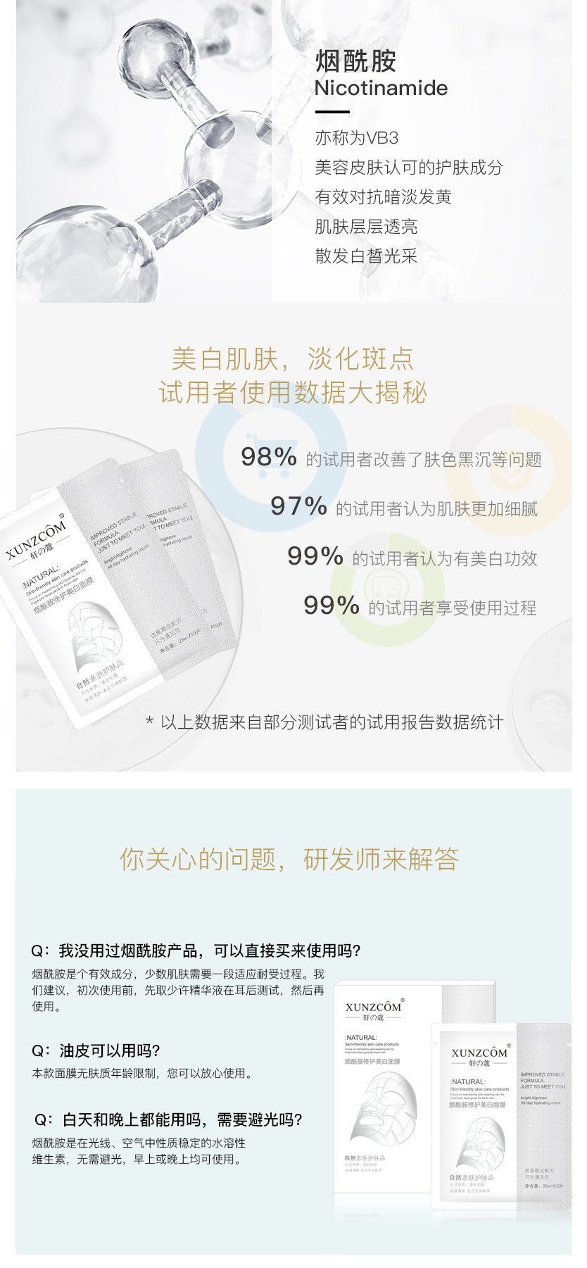 煙酰胺修護面膜-歐泉生化